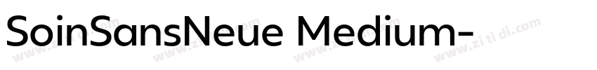 SoinSansNeue Medium字体转换 SoinSansNeue Medium字体转换